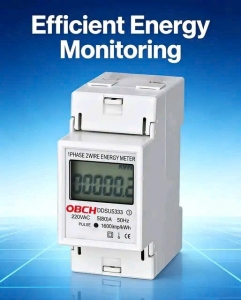 Công tơ điện tử 1P  80A  điện áp 220V đo công suất tiêu thụ điện Kwh