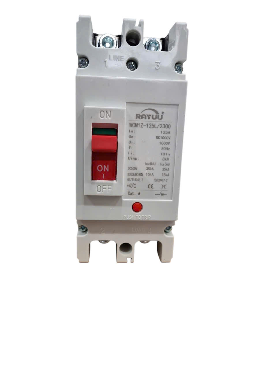 MCCB 2P 125A 1000VDC